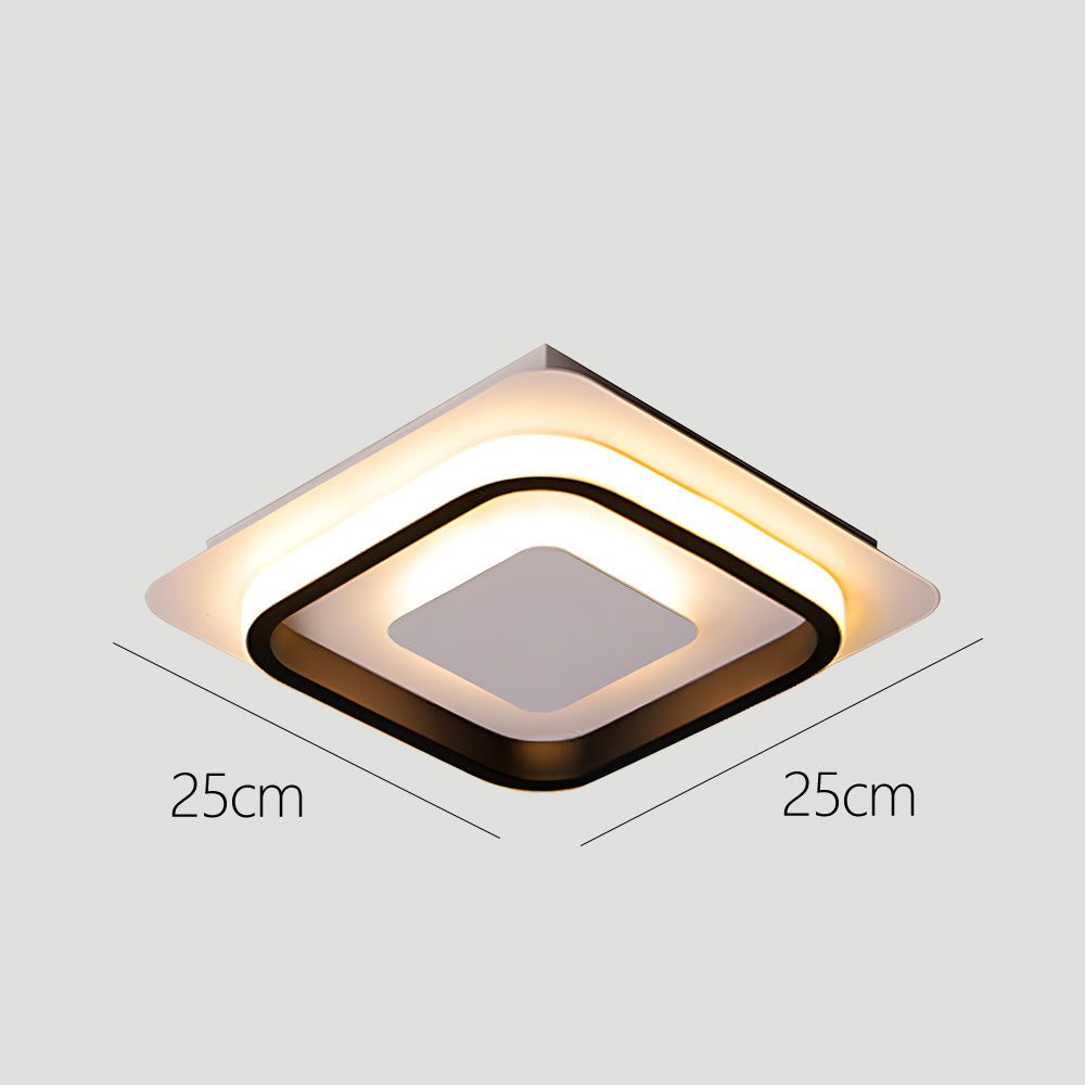 Plafoniera LED moderna geometrica da incasso