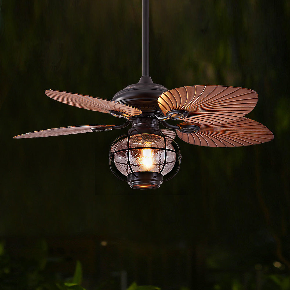 Sleek Black Creative Ceiling Fans with Outdoor Lighting for Stylish Home and Garden Spaces