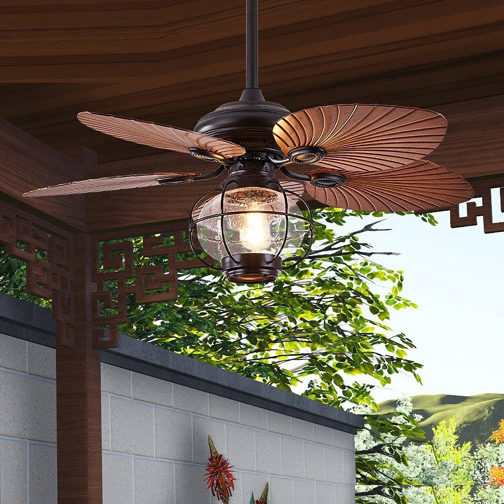 Sleek Black Creative Ceiling Fans with Outdoor Lighting for Stylish Home and Garden Spaces