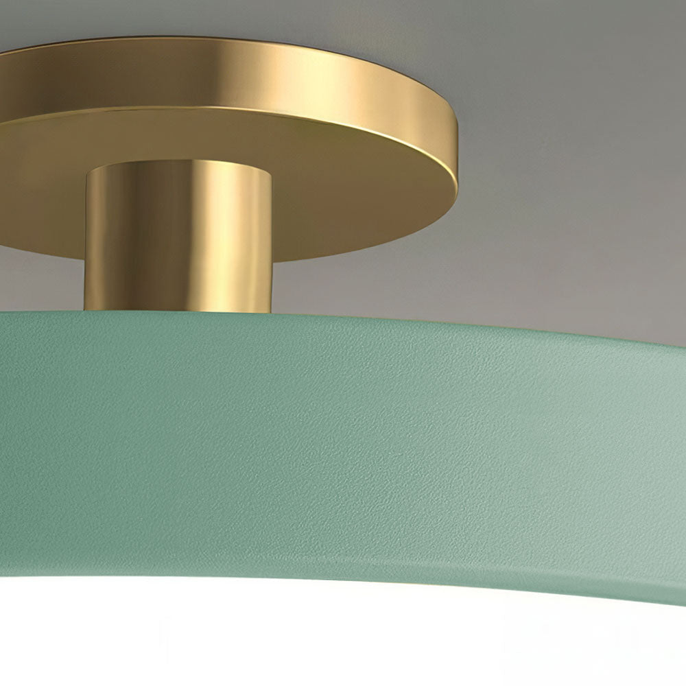 Sleek Simplicity Round Flush Mount Ceiling Light Fixture for Modern Home Interiors and Elegant Spaces