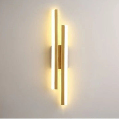 Aplique de pared LED de metal acrílico, accesorio de iluminación