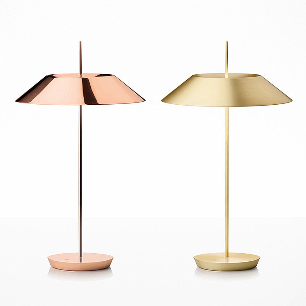 Sleek White Tapered LED Table Lamp with Simple Metal Design for Modern Home Lighting Solutions