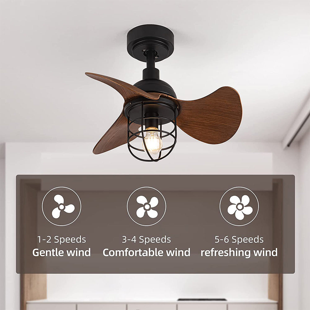 Charming Modern Dark Walnut Ceiling Fans with Integrated Lighting for Stylish Home Decor