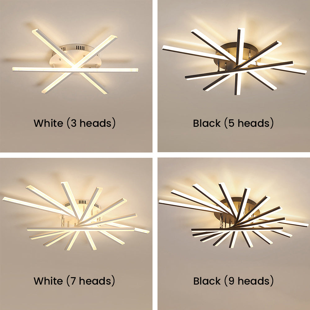 Nordic Minimalist Metal LED Ceiling Light: Stylish Creative Illumination for Modern Interiors