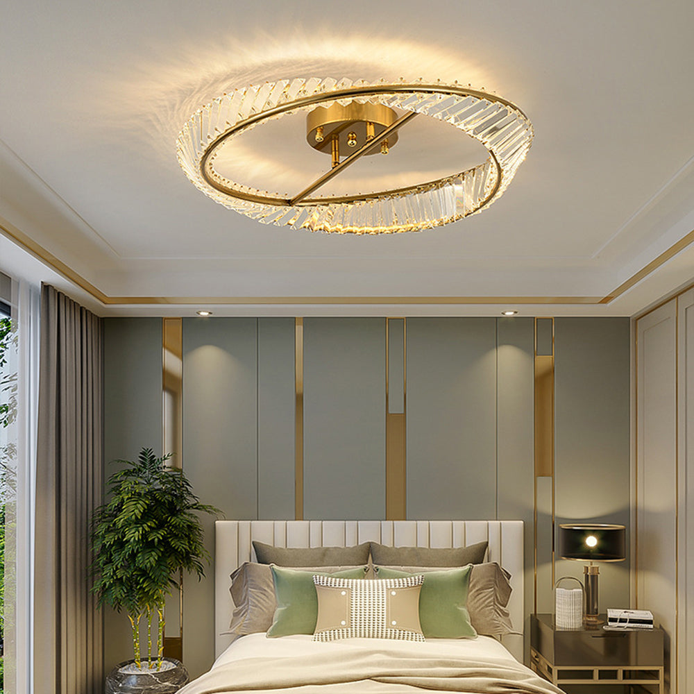 Elegant Crystal LED Ceiling Lights for Modern Homes - Energy-Efficient Illumination with Stunning Design and Brightness.