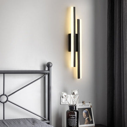 Aplique de pared LED de metal acrílico, accesorio de iluminación