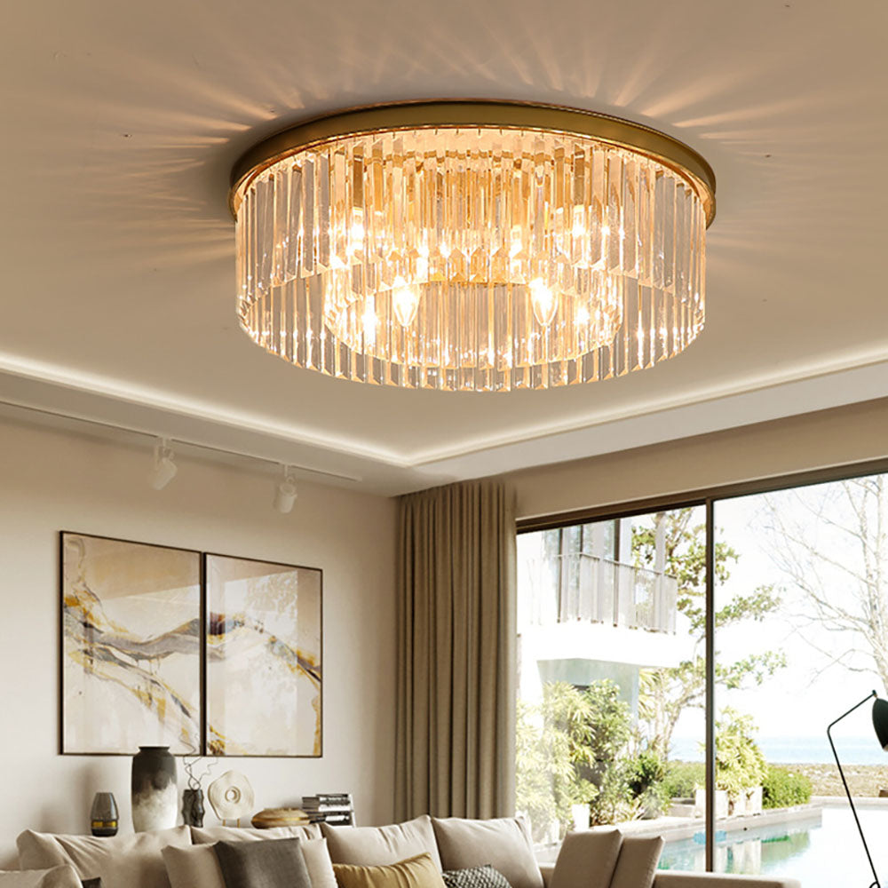 Elegant Clear Crystal Ceiling Lights for Stunning Home Illumination – Modern Design, Energy Efficient, and Easy to Install