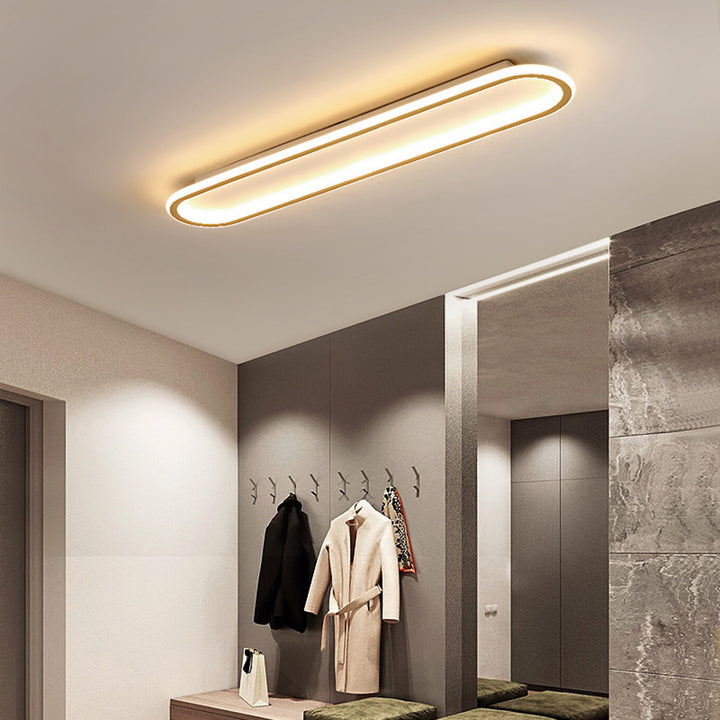 Sleek Minimalist Art Deco LED Ceiling Light Fixture for Modern Interiors – Stylish Illumination for Your Home Decor