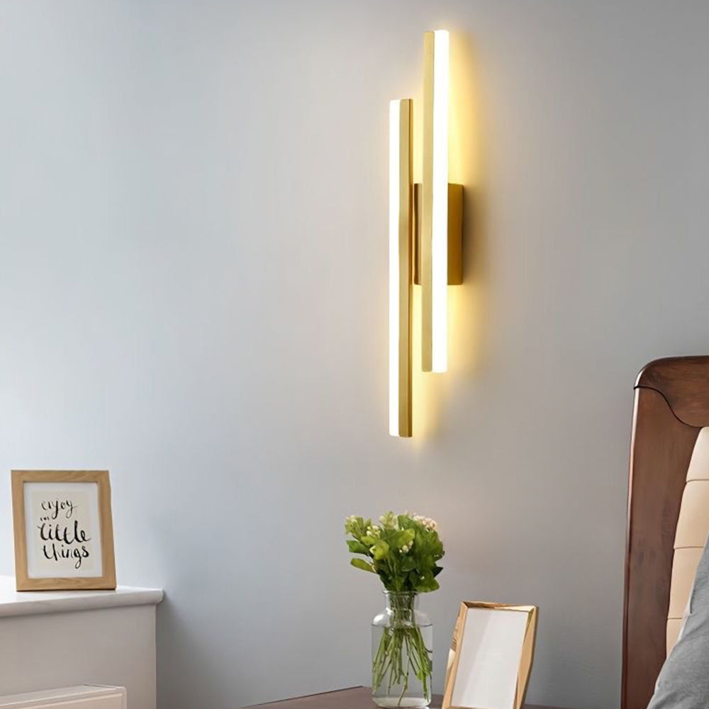 Aplique de pared LED de metal acrílico, accesorio de iluminación