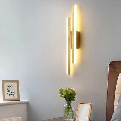 Aplique de pared LED de metal acrílico, accesorio de iluminación
