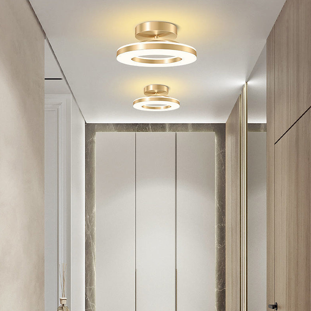 Contemporary Iron LED Ceiling Light for Hallways - Stylish Modern Illumination for Your Home Entrance and Corridors