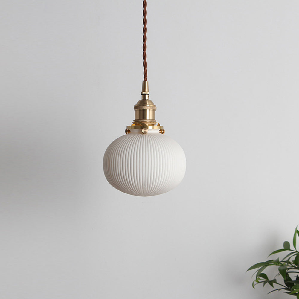 Nordic Minimalist White Ceramic Pendant Lights for Elegant Home Décor and Modern Lighting Solutions