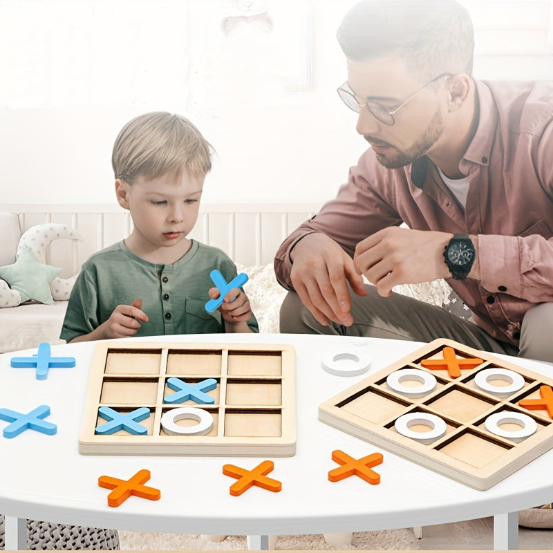 Wooden Tic Tac Toe Kids Puzzle Game