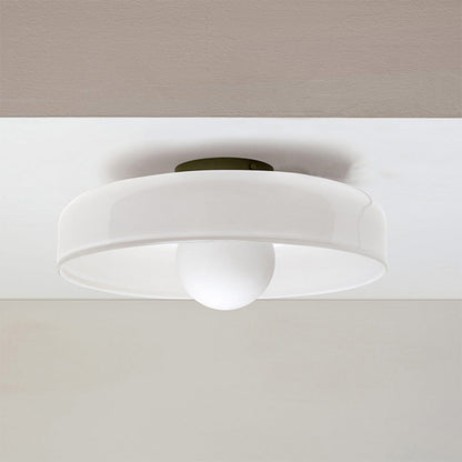 Ceiling Light Modern Round Glass Fixture