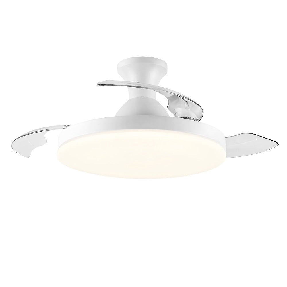 Sleek Low-Profile Bedroom Ceiling Fan with Integrated LED Light for Effortless Style and Comfort