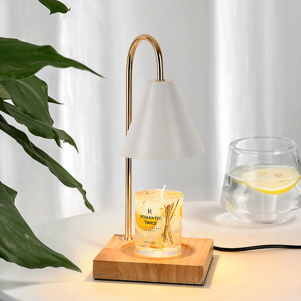 Contemporary Simple Iron Mini Warming Candle Lamp for Bedroom Ambience and Relaxation