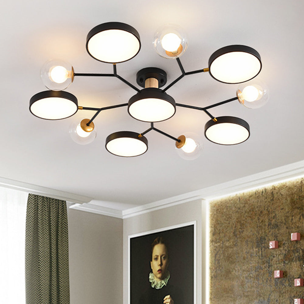 Elegant Branch LED Ceiling Light for Living Room - Modern Illumination with Stylish Design for Home Décor