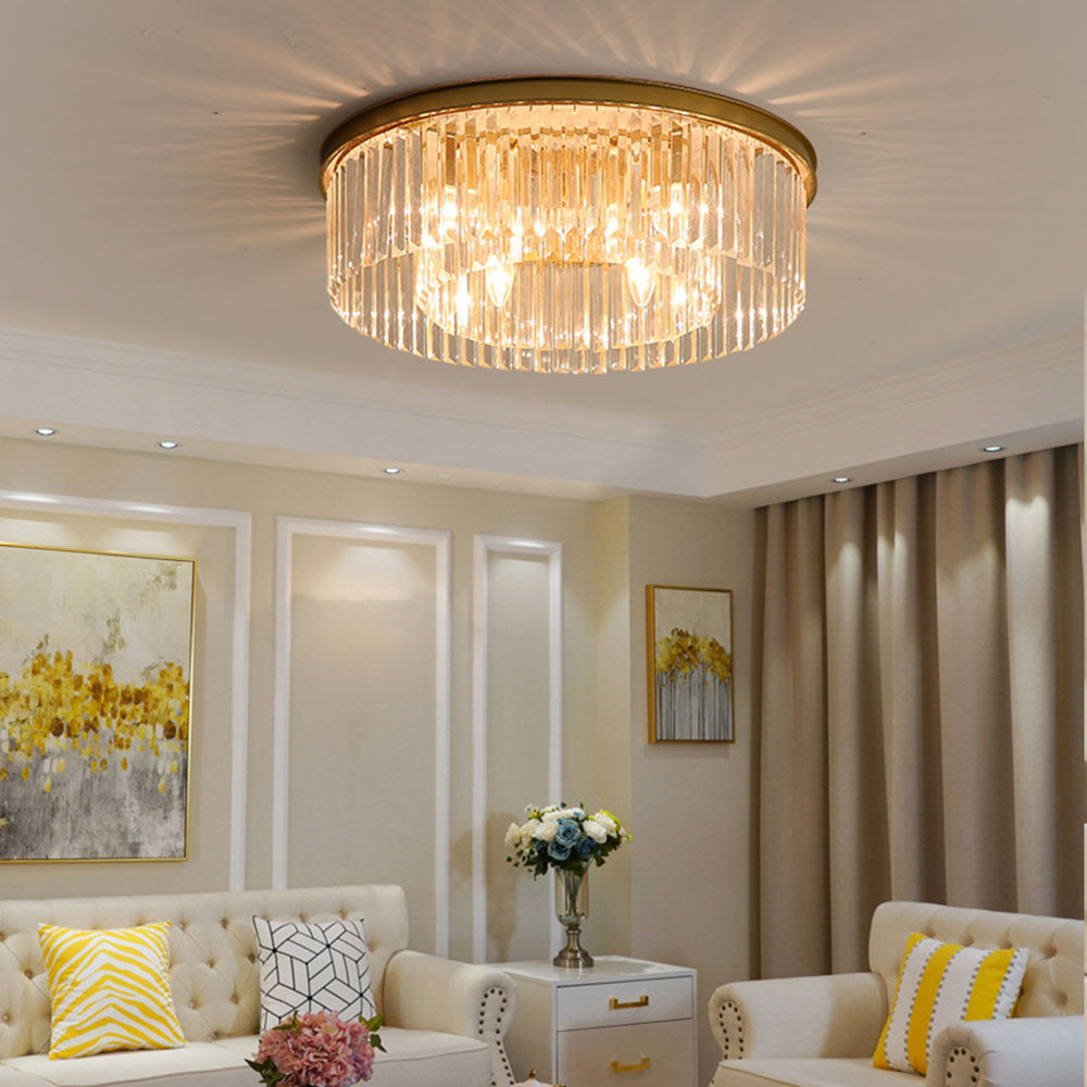 Elegant Clear Crystal Ceiling Lights for Stunning Home Illumination – Modern Design, Energy Efficient, and Easy to Install