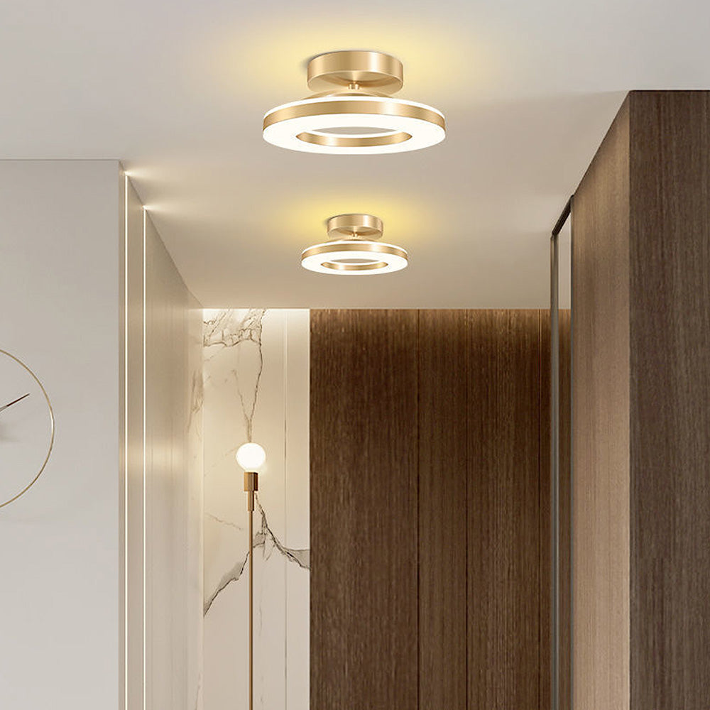 Contemporary Iron LED Ceiling Light for Hallways - Stylish Modern Illumination for Your Home Entrance and Corridors