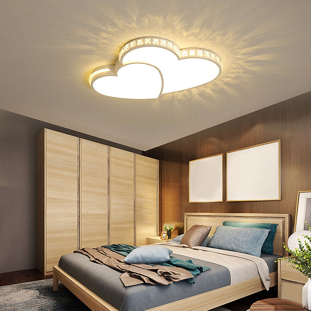 Modern Acrylic Art Deco LED Ceiling Light Fixture for Stylish Bedrooms and Contemporary Home Decor