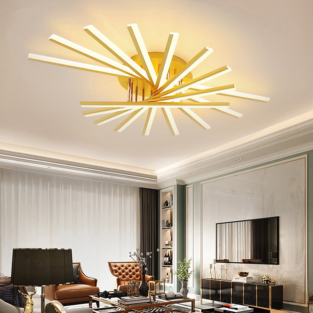 Nordic Minimalist Metal LED Ceiling Light: Stylish Creative Illumination for Modern Interiors