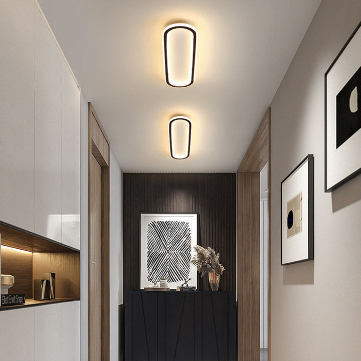 Sleek Minimalist Art Deco LED Ceiling Light Fixture for Modern Interiors – Stylish Illumination for Your Home Decor