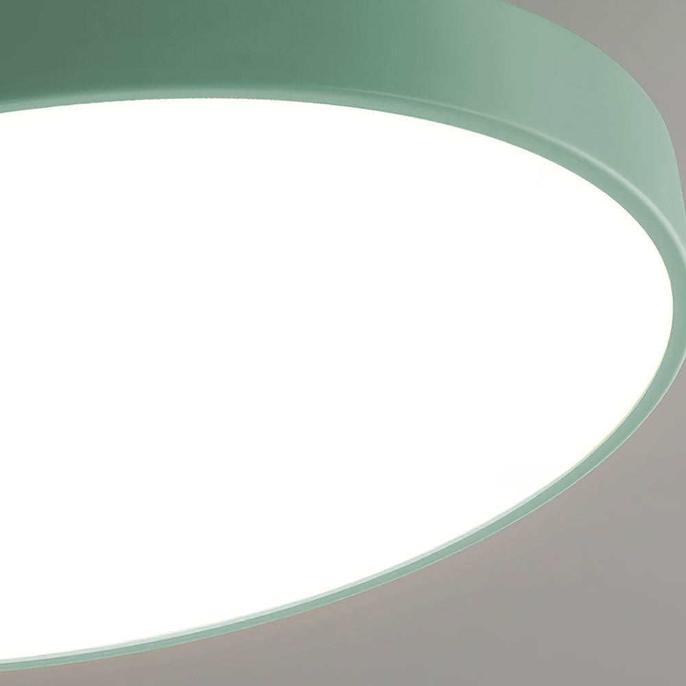 Sleek Simplicity Round Flush Mount Ceiling Light Fixture for Modern Home Interiors and Elegant Spaces