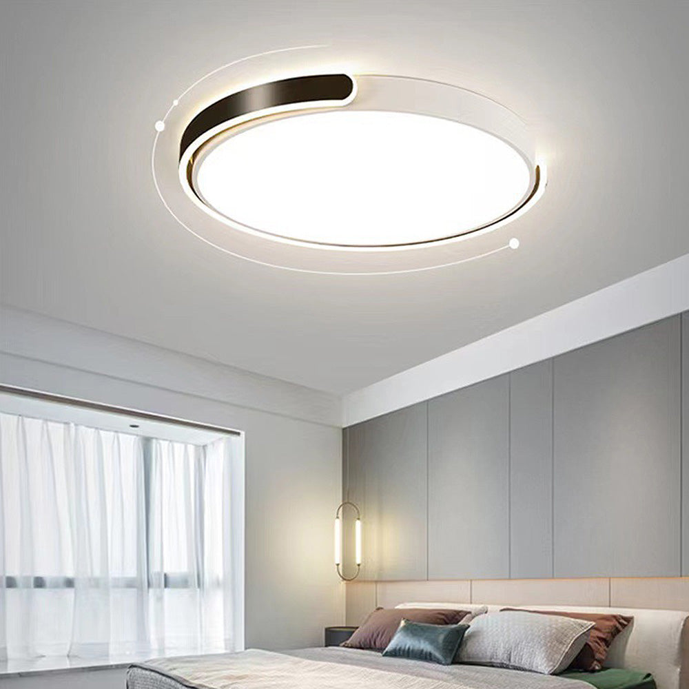 Sleek Minimalist Round Acrylic LED Ceiling Light for Modern Bedrooms - Stylish Illumination for Contemporary Spaces