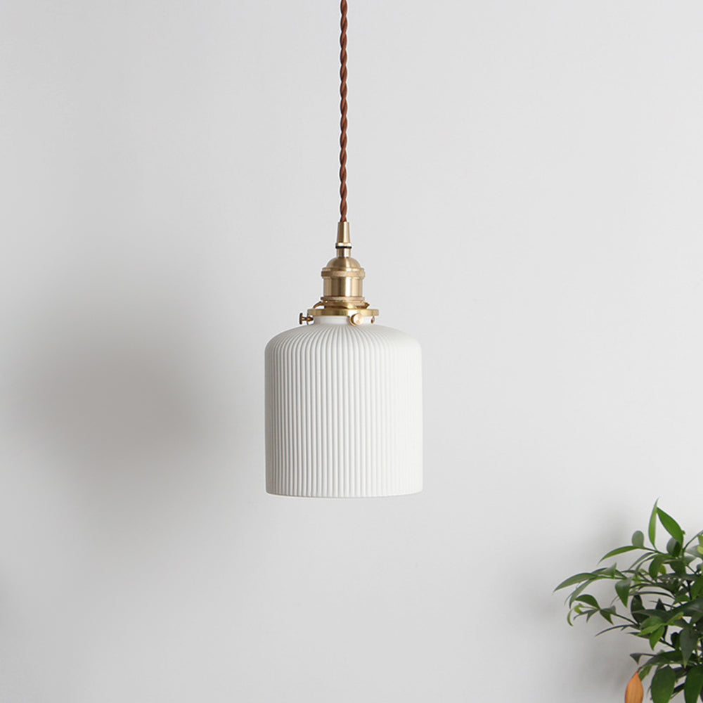 Nordic Minimalist White Ceramic Pendant Lights for Elegant Home Décor and Modern Lighting Solutions