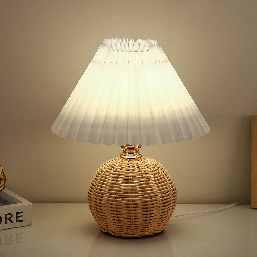 Modern Bamboo Weaving Table Lamps - Stylish, Eco-Friendly Lighting for Contemporary Homes