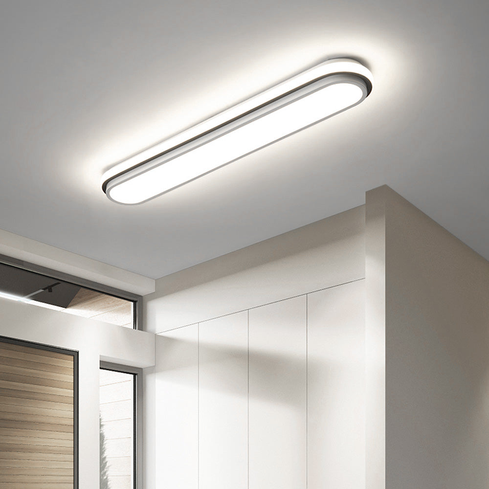 Sleek Modern LED Flush Mount Ceiling Light Fixture for Contemporary Home Interiors and Bright Illumination