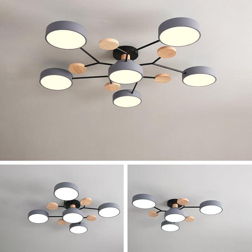 Contemporary Circular LED Ceiling Light for Modern Living Rooms – Stylish Illumination for Your Home Decor