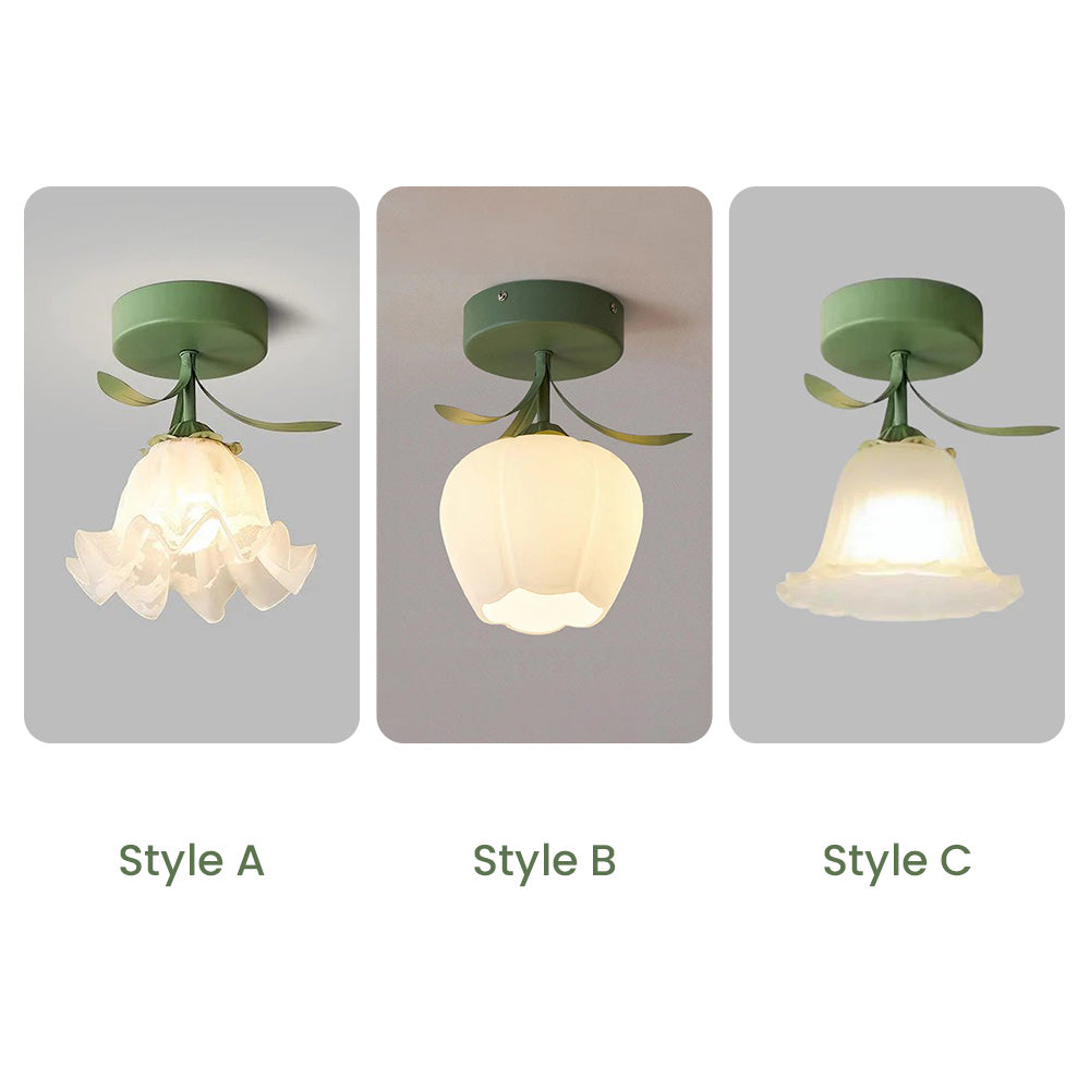 Artistic Mini Flower-Shaped Ceiling Light - Creative Floral Design for Elegant Home Illumination