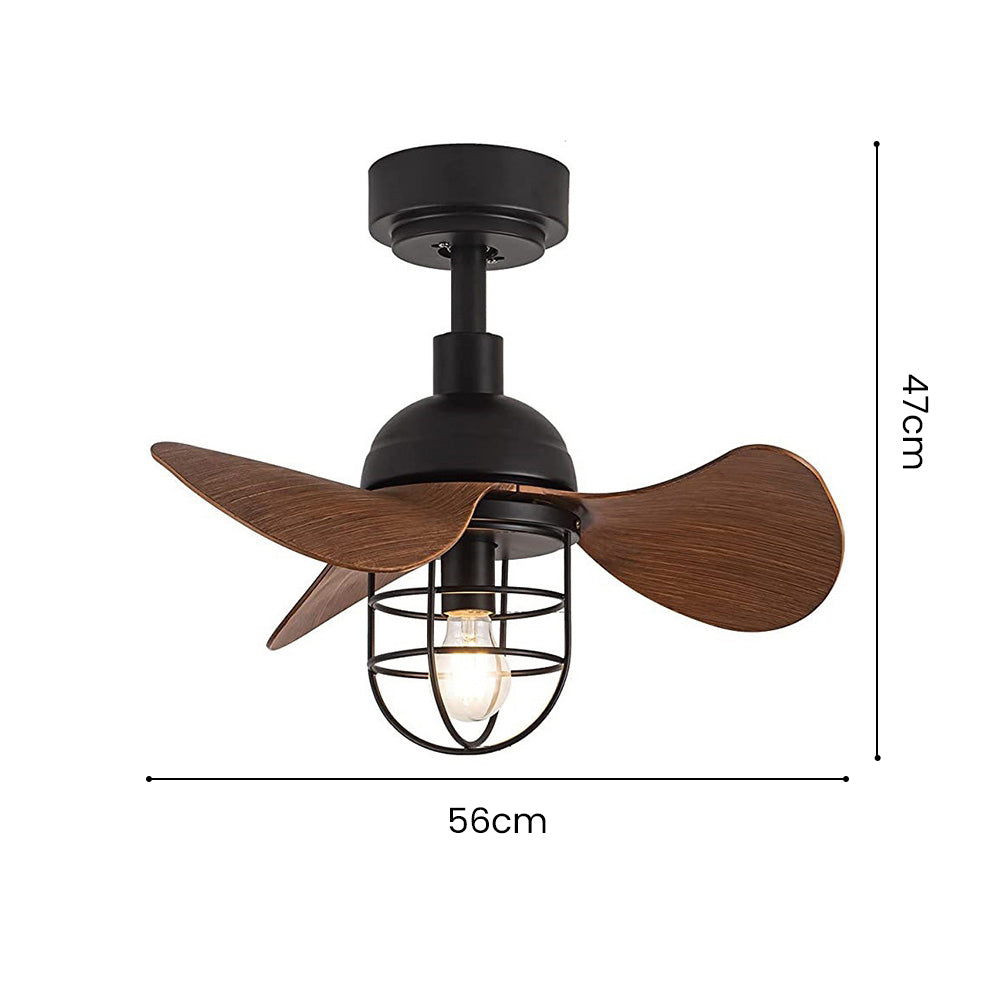 Charming Modern Dark Walnut Ceiling Fans with Integrated Lighting for Stylish Home Decor