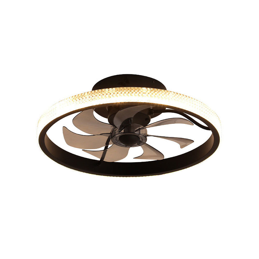 Modern Dimmable LED Ceiling Fan with Integrated Light – Stylish and Energy-Efficient Home Cooling Solution