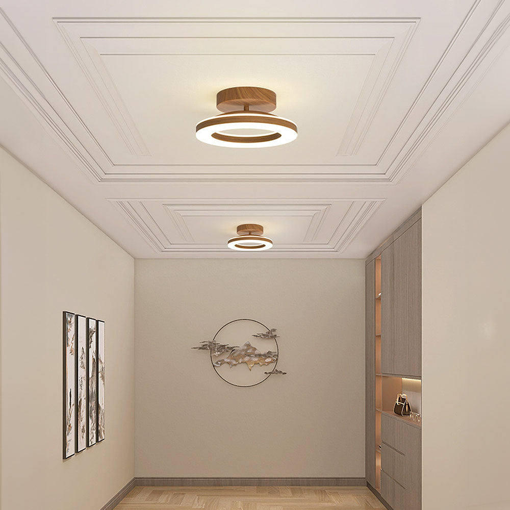 Acrylic Round LED Ceiling Light Fixture for Hallway and Entrance Illumination - Modern Design for Stylish Home Décor