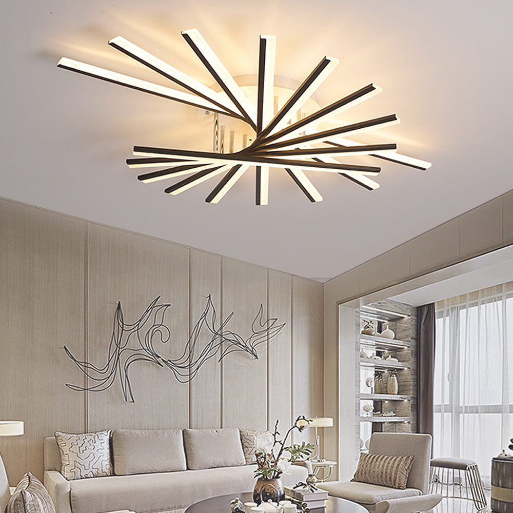 Nordic Minimalist Metal LED Ceiling Light: Stylish Creative Illumination for Modern Interiors