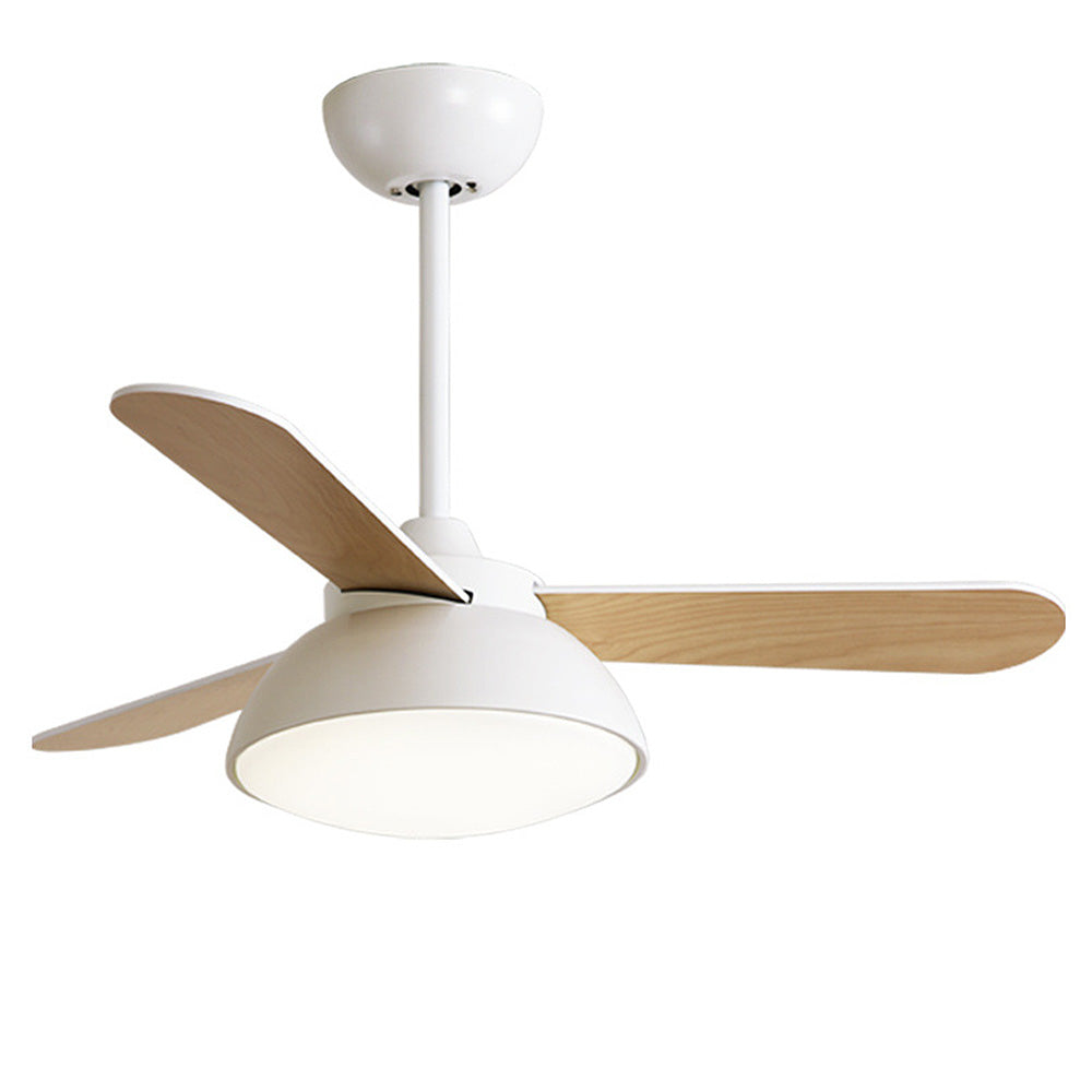 Nordic Modern Simple Flush Ceiling Fan with Integrated LED Lighting for Stylish Home Comfort and Energy Efficiency