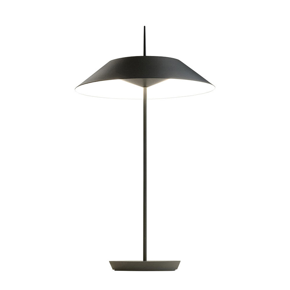 Sleek White Tapered LED Table Lamp with Simple Metal Design for Modern Home Lighting Solutions