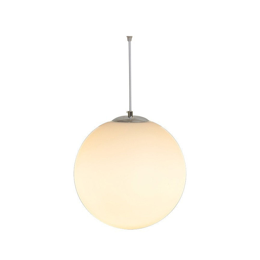 Elegant Simple Glass 1-Bulb Pendant Light for Restaurants and Home Dining Spaces - Modern Lighting Fixture in British Design