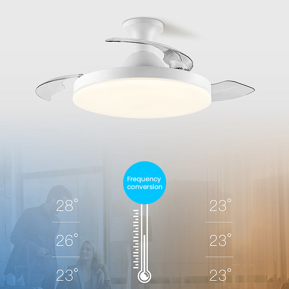 Sleek Low-Profile Bedroom Ceiling Fan with Integrated LED Light for Effortless Style and Comfort