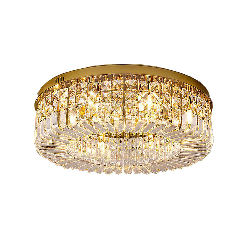 Contemporary Crystal Flush Ceiling Lights for Stylish Bedrooms and Elegant Home Décor Solutions