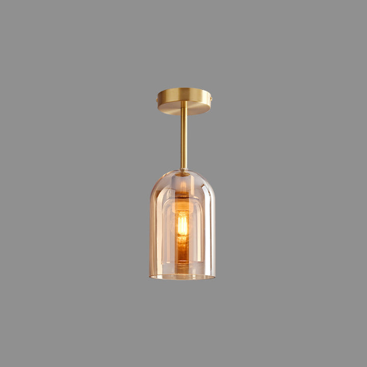 Elegant Clear Glass Pendant Light for Hallway - Stylish Ceiling Fixture to Illuminate Your Home with Modern Charm