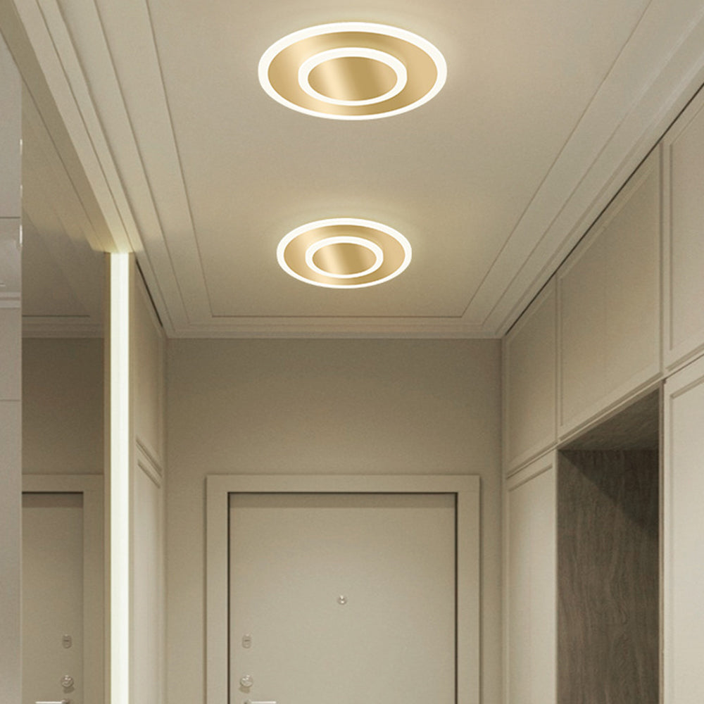 Elegant Medal LED Ceiling Light for Bedroom - Simple Design, Modern Illumination, Energy Efficient Lighting Solution