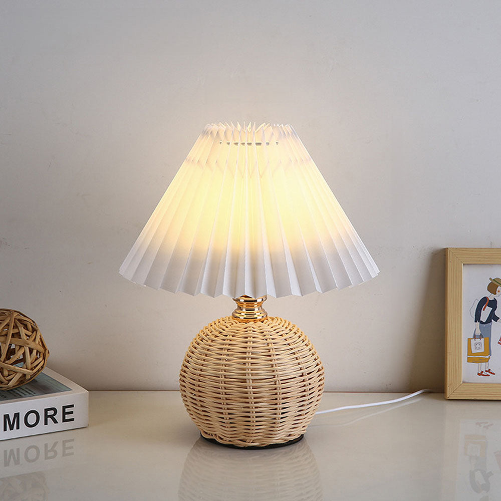 Modern Bamboo Weaving Table Lamps - Stylish, Eco-Friendly Lighting for Contemporary Homes