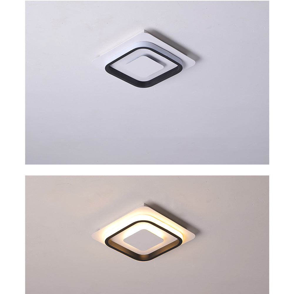 Plafoniera LED moderna geometrica da incasso
