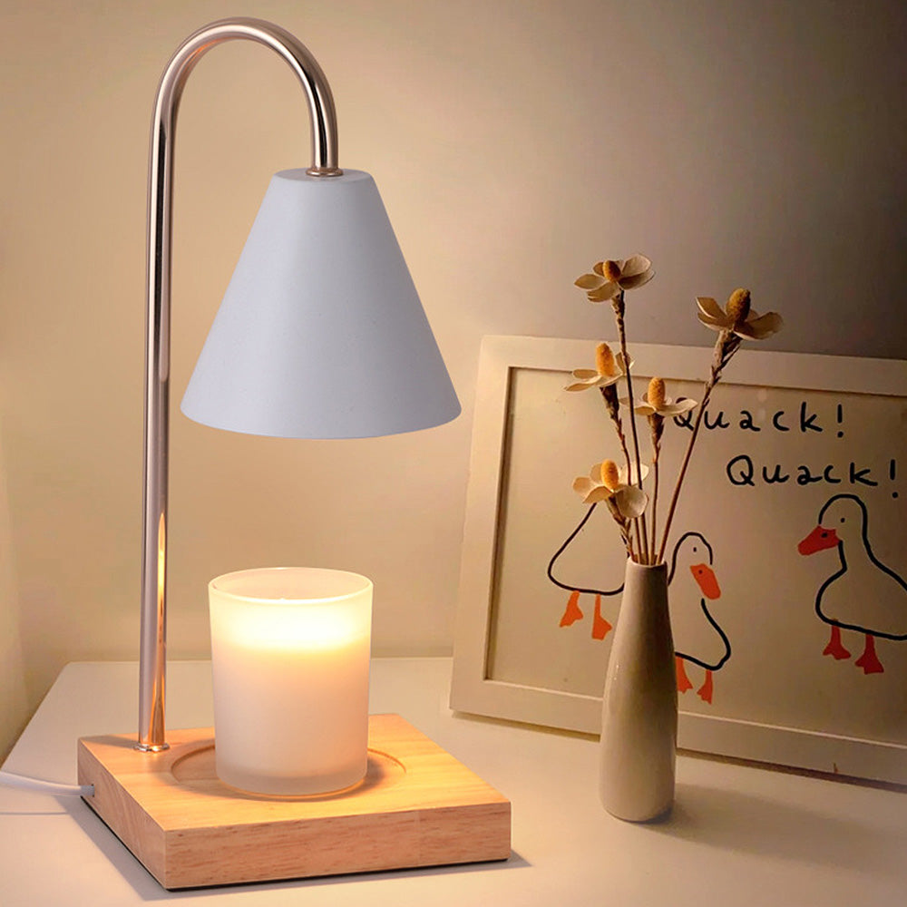 Contemporary Simple Iron Mini Warming Candle Lamp for Bedroom Ambience and Relaxation