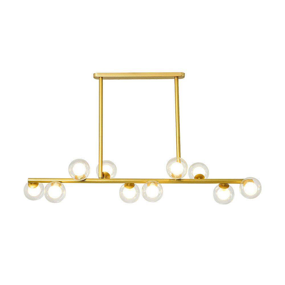 Nordic Style Glass Ceiling Bar Lights for Modern Kitchens - Elegant Illumination for Contemporary Home Decor