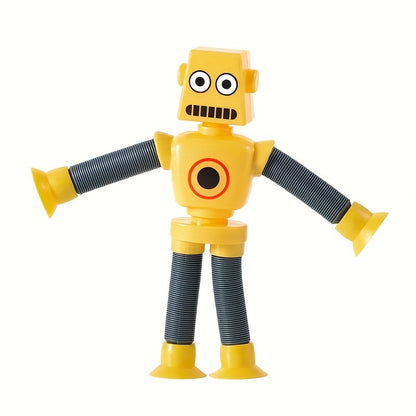 Jouet sensoriel tube à ventouse robot pour enfants
