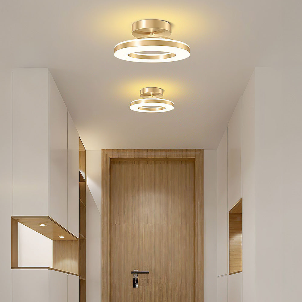 Contemporary Iron LED Ceiling Light for Hallways - Stylish Modern Illumination for Your Home Entrance and Corridors